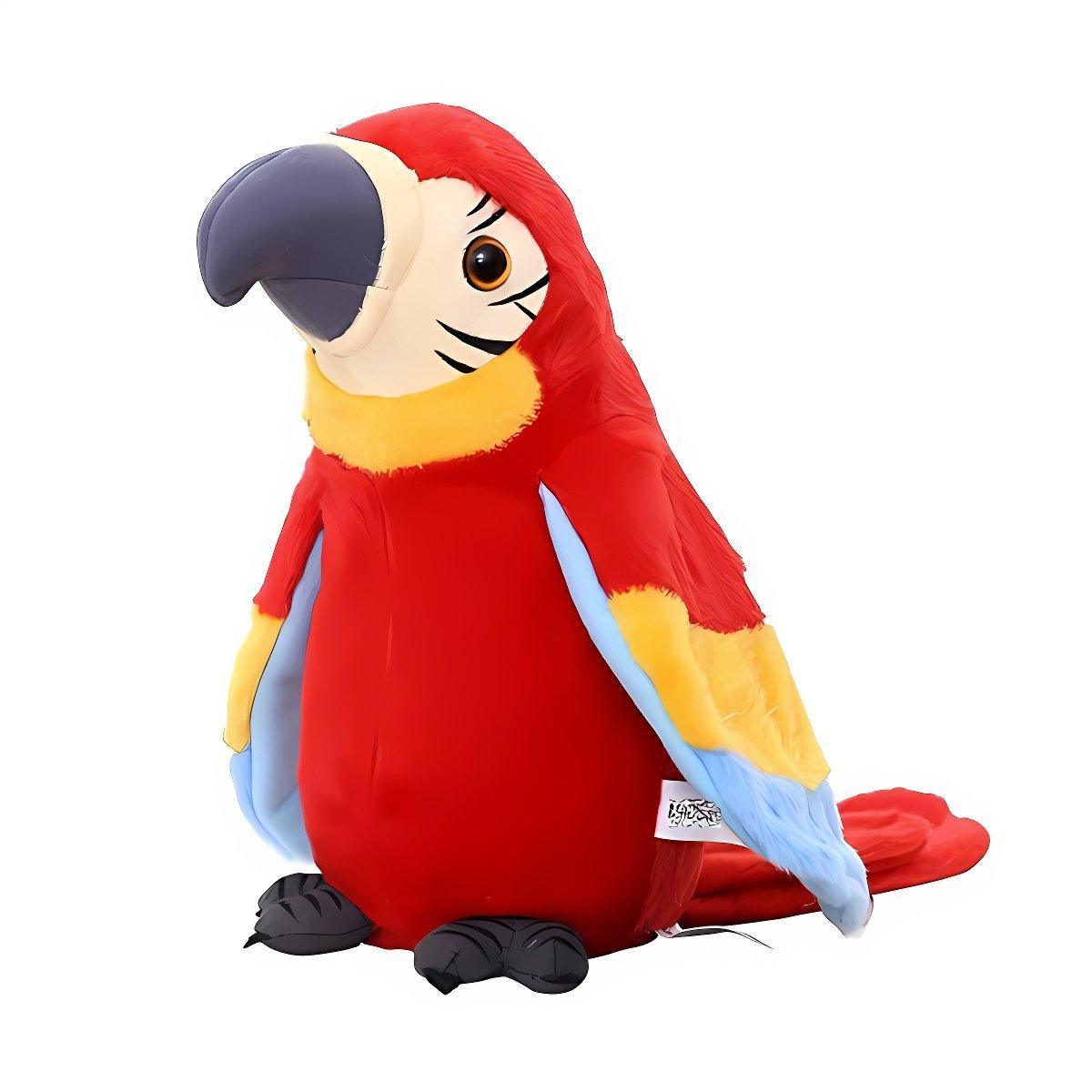 Interactive Talking Electric Plush Parrot for Early Learning and Entertainment - Green