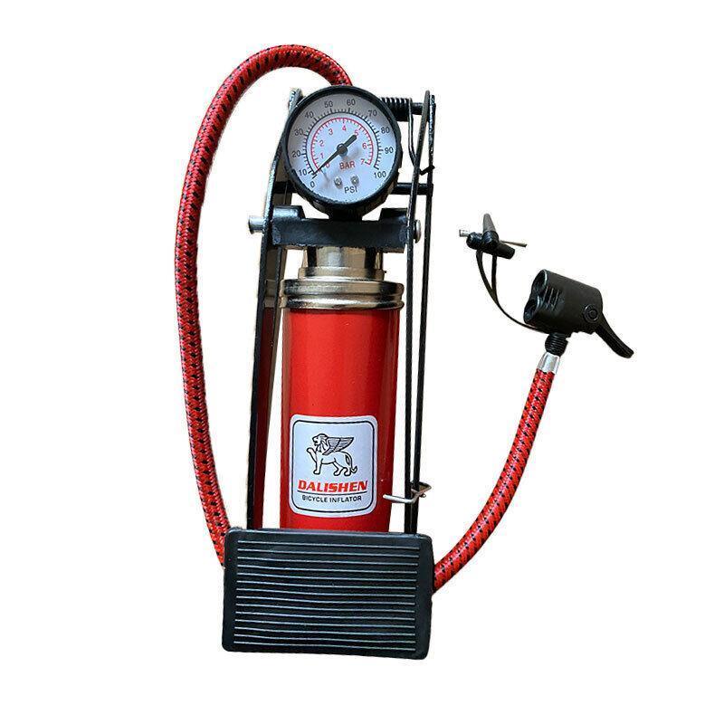High Pressure Foot Pump Bicycle Ball Motorbike Car Type Inflator Tire Air Pump