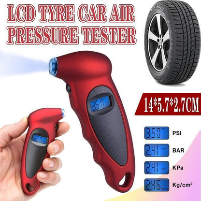 LCD Tyre Car air pressure tester Digital Gauge Auto Truck Tire Motorcycle Meter