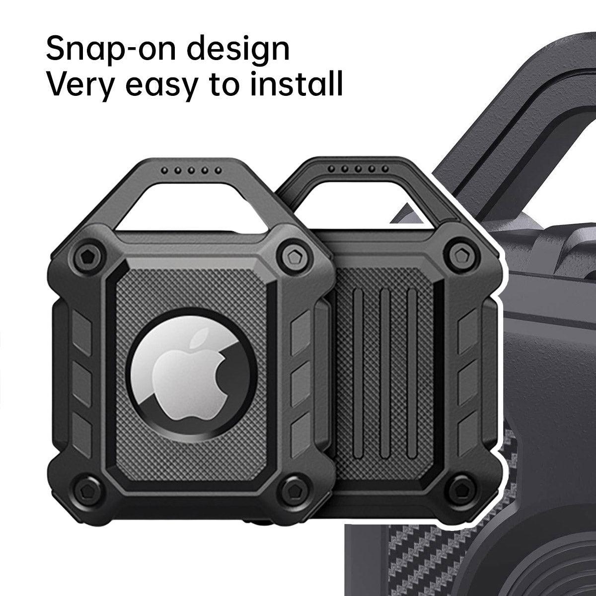 Waterproof Apple AirTag Protective Case TPU Cover Air Tag Tracker Loop Holder - Green