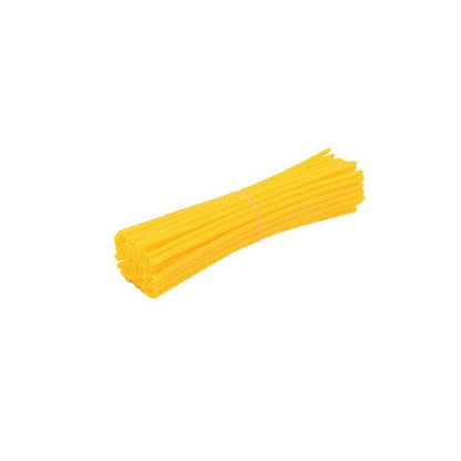 72PCS Wheel Spoke Wrap Sleeves Mountain Bike Bicycle Mtb Wraps Skins Covers - White