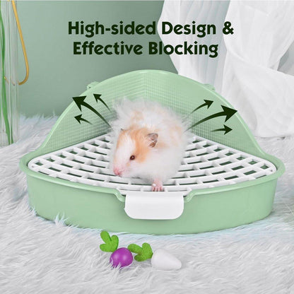 Rabbit Litter Box And Small Animals Pet Toilet Pee Pad Supplies Potty Rabbit - Green