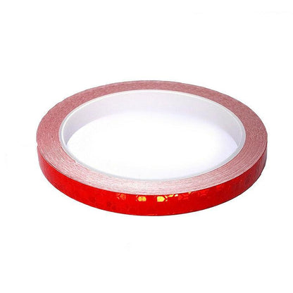 8m Reflective Tape for Bikes Cars Motorcycles Waterproof High Visibility Strip - White