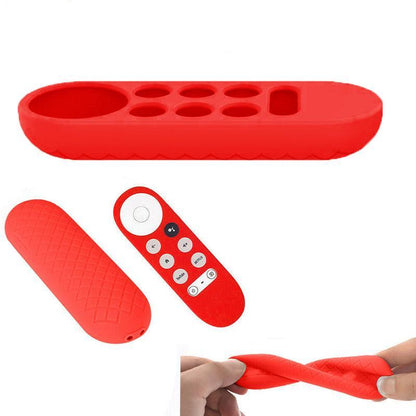 Silicone Case Protective Cover Shell For Google Chromecast Tv 2020 Voice Remote - Black