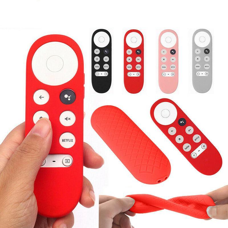 Silicone Case Protective Cover Shell For Google Chromecast Tv 2020 Voice Remote - White