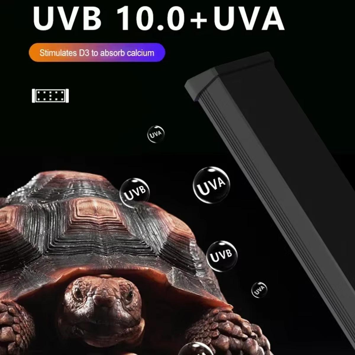 Reptile UVB Lamps Adjustable LED Light for Reptile Tanks Pet Lighting System - 12W