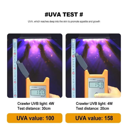 Reptile UVB Lamps Adjustable LED Light for Reptile Tanks Pet Lighting System - 12W