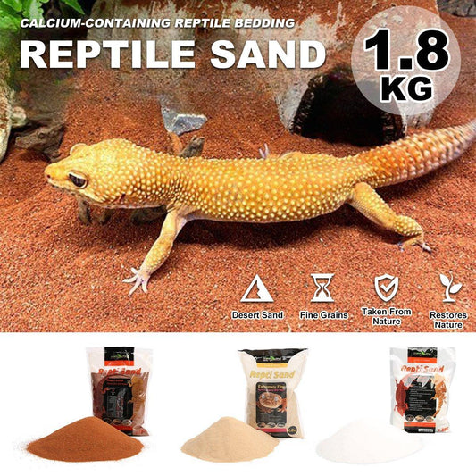 Reptile Sand Climbing Mat Pet Feeding Box Terrarium Landscaping Accessories - Orange