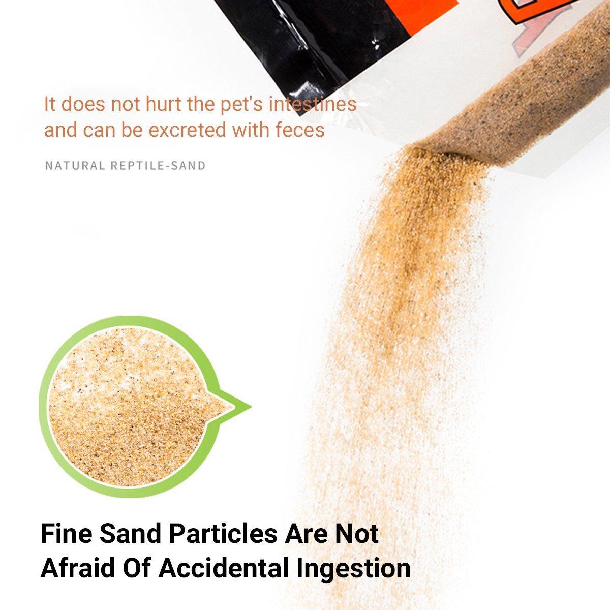 Reptile Sand Climbing Mat Pet Feeding Box Terrarium Landscaping Accessories - Orange