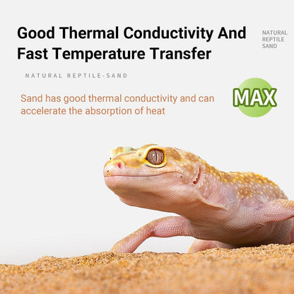 Reptile Sand Climbing Mat Pet Feeding Box Terrarium Landscaping Accessories - Orange