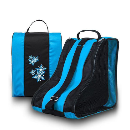 Rollerblading Ice Skate Carry Bag with Adjustable Shoulder Strap for All Ages - Red