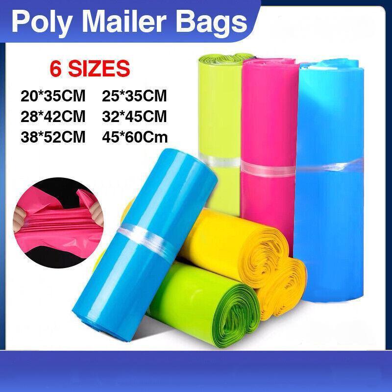 Poly Mailer Bags Mailing Satchel Plastic Courier Self Sealing Packing Rose Red - 32*45CM