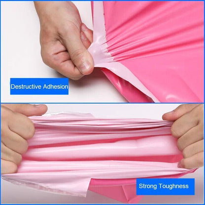Poly Mailer Bags Mailing Satchel Plastic Courier Self Sealing Packing Rose Red - 32*45CM
