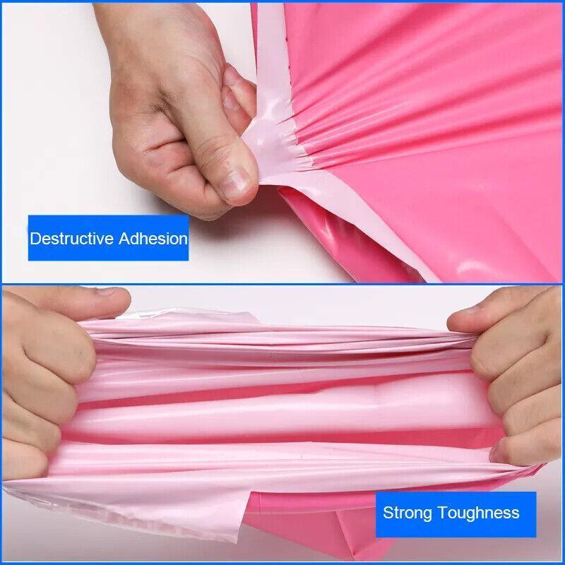 Poly Mailer Bags Mailing Satchel Plastic Courier Self Sealing Packing Rose Red - 45*60CM