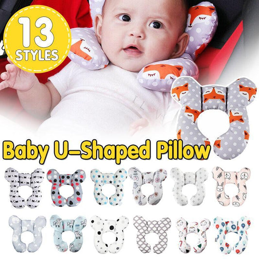 Baby Soft U-Shaped Auto Car Seat Stroller Head Neck Support Pillow Cushion Au - Mask