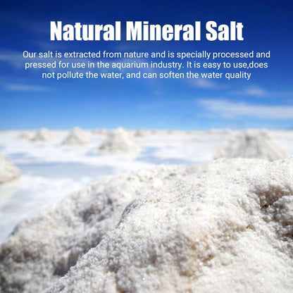 Aquarium Sea Salt Water Treatment Universal Powder For Fish Tank Purification - White