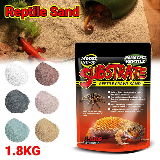 Pet Sand for Tortoises Snakes Lizards Spiders Multi-colour Reptile Habitat Decor - Red