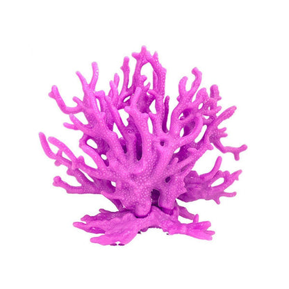 Soft Coral Realistic Water Plants Aquarium Decoration Fish Tank Seawater Set - Beige