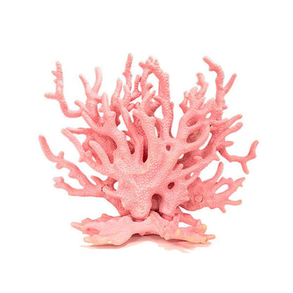 Soft Coral Realistic Water Plants Aquarium Decoration Fish Tank Seawater Set - Beige