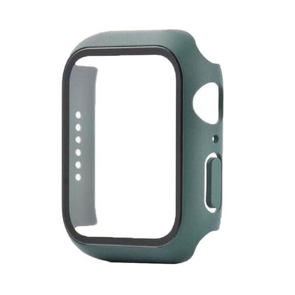 For Apple Watch iWatch Series SE 6 5 4 3 2 1 Case Full Glass Cover 40mm - Green