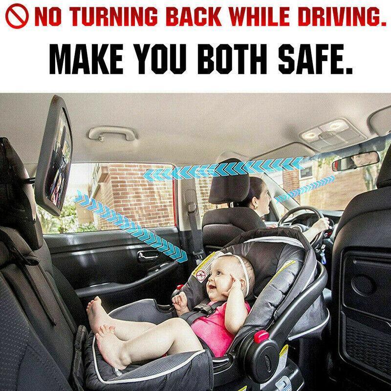 Car Rear Facing Mirror for Little Ones Travel Use Back View Organizer
