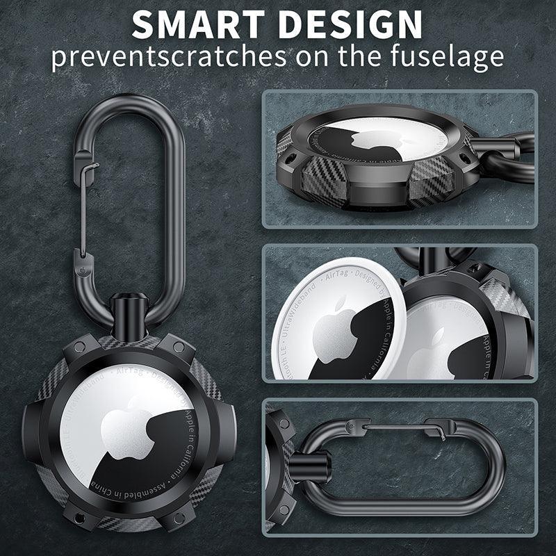 For Apple Airtag Armor Silicone Shockproof Protective Case Air Tag Cover Holder - Blue