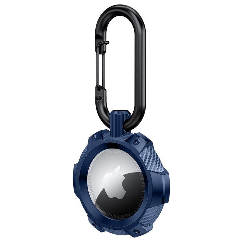 For Apple Airtag Armor Silicone Shockproof Protective Case Air Tag Cover Holder - Blue