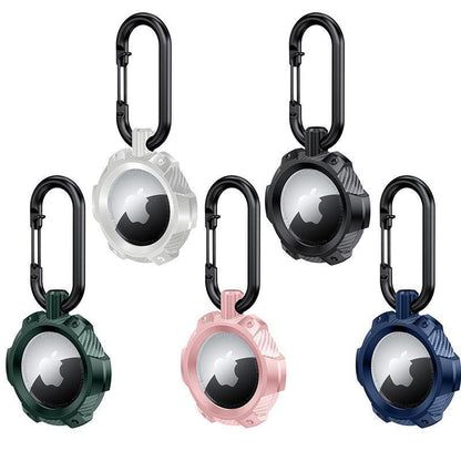 For Apple Airtag Armor Silicone Shockproof Protective Case Air Tag Cover Holder - White