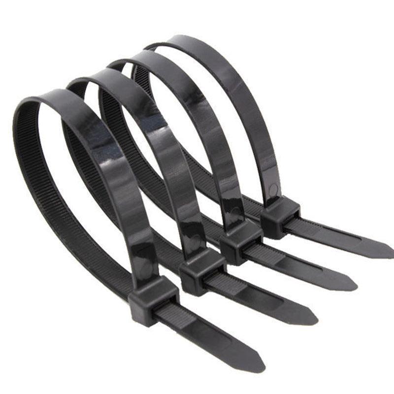 50X Cable Ties Zip Ties Nylon Uv Stabilised Black Cable Tie - 4.8*300mm