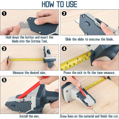 Drywall Gypsum Board Cutter Woodworking Special Knife Compasses for Decoration