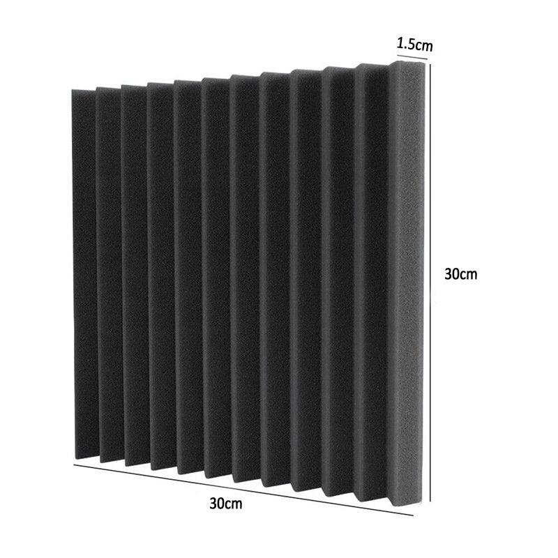 Sound Proofing Acoustic Panels Tiles Foam Studio Egg Shell Insulation Bass Traps - 12PCS