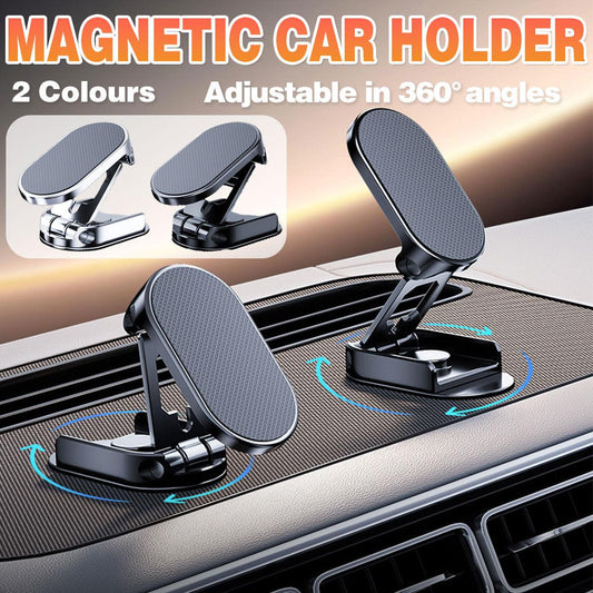 Universal 720 Degree Rotatable Car Mount Phone Holder for Dashboard and Windscreen - Black