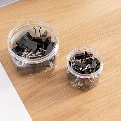 20PCS Black Bulldog Foldback Clips Document Paper Clamps Multiple Sizes - Black 19mm