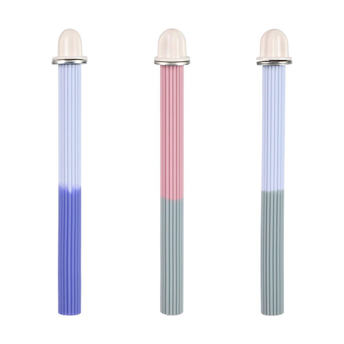 Non-Slip Silicone Parrot Perch Stand Stick Grinding Claw Bird Cage Accessories - Pink Grey