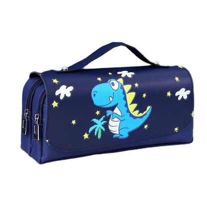 Functional Pencil Case Stationery Bag Pen Holder Storage Organizer for School - 03