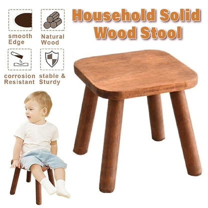 Wooden Short Stool Living Room Shoe Changing Stool Home Furniture Seat