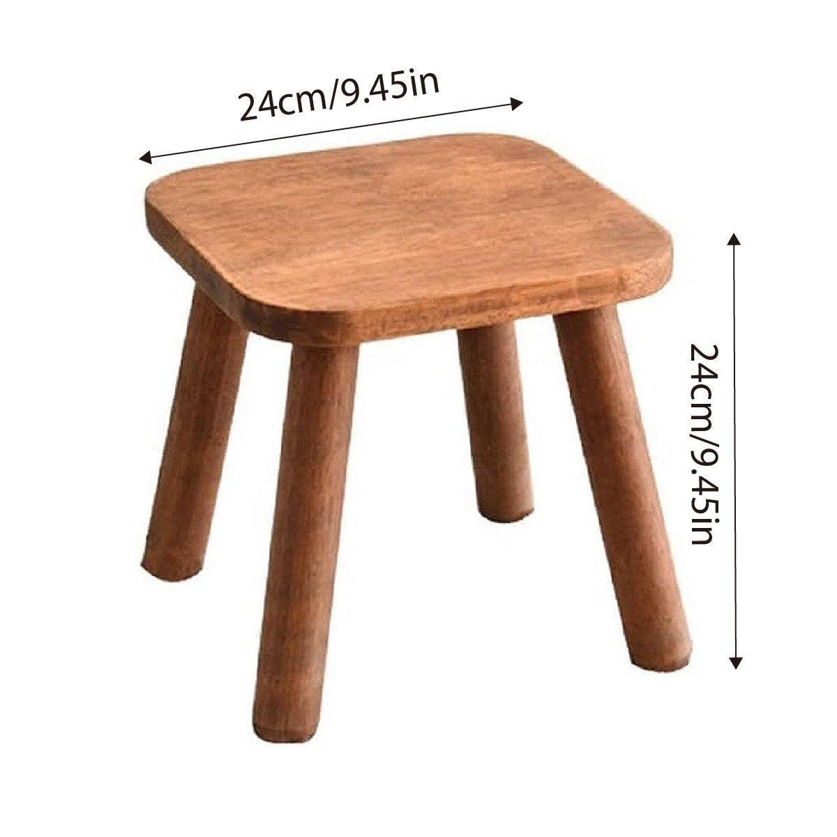 Wooden Short Stool Living Room Shoe Changing Stool Home Furniture Seat