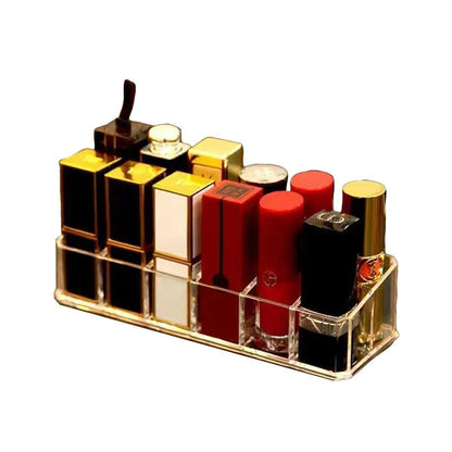 Desktop Transparent Storage Organizer Box Multi-Compartment Display Rack Holder - 16 grids