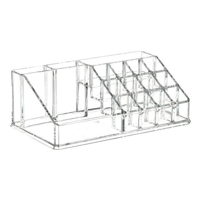 Desktop Transparent Storage Organizer Box Multi-Compartment Display Rack Holder - 16 grids
