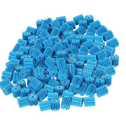 100-300X Bio Balls Aquarium Marine Fish Tank Pond Sump Filter Media Biological - Blue 100PCS