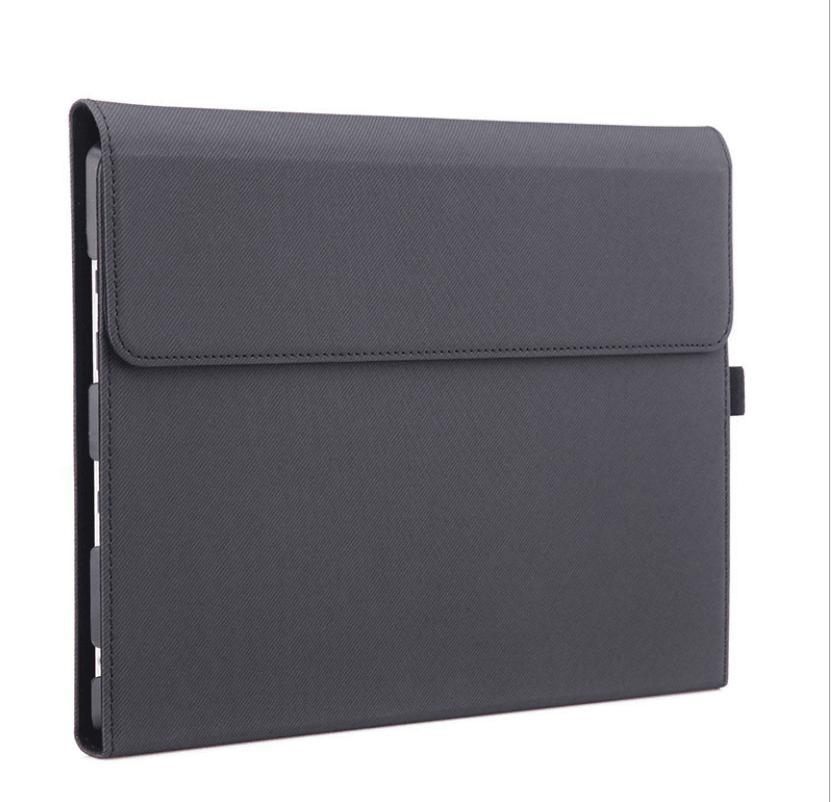 Premium Leather Case Cover Protector For Microsoft Surface Pro 8 - Black