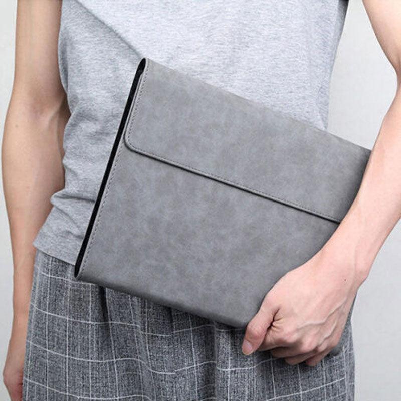 Premium Leather Case Cover Protector For Microsoft Surface Pro 8 - Red