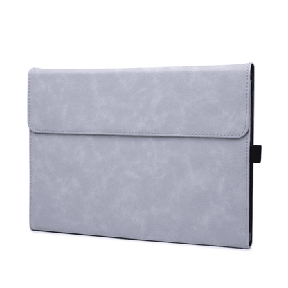 Premium Leather Case Cover Protector For Microsoft Surface Pro 8 - Light Grey