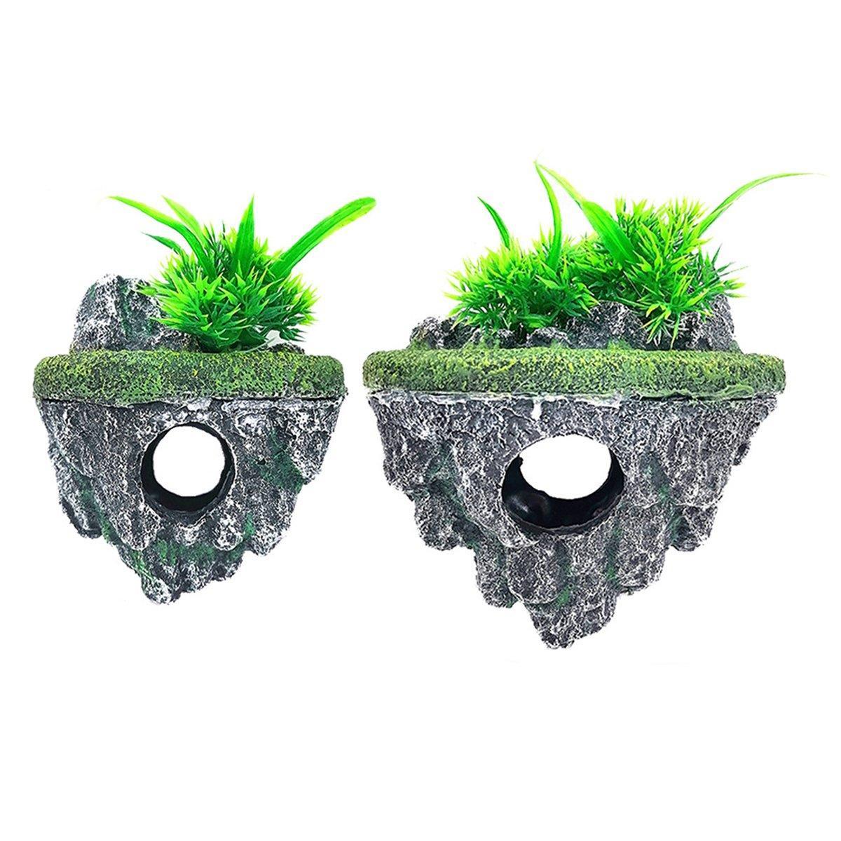 Fish Tank Aquascape Hoverstone Decoration Natural Rock Landscaping for Aquarium - L