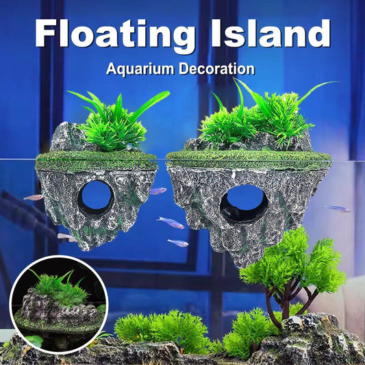 Fish Tank Aquascape Hoverstone Decoration Natural Rock Landscaping for Aquarium - S