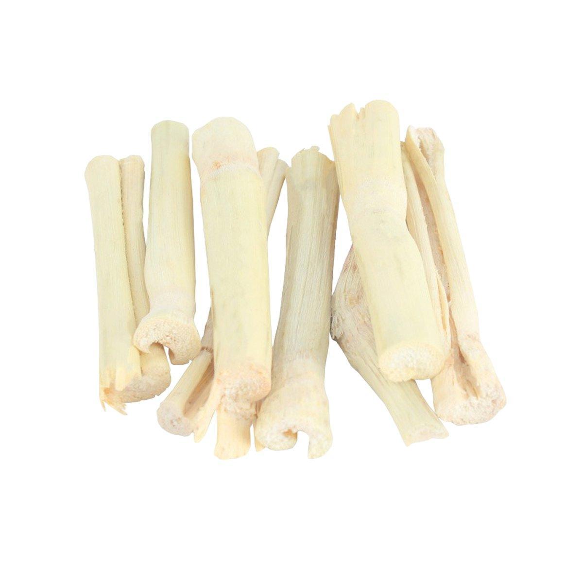 Natural Rabbit Molar Snacks Hamster Branches Sweet Bamboo Grinding Teeth Wood - White