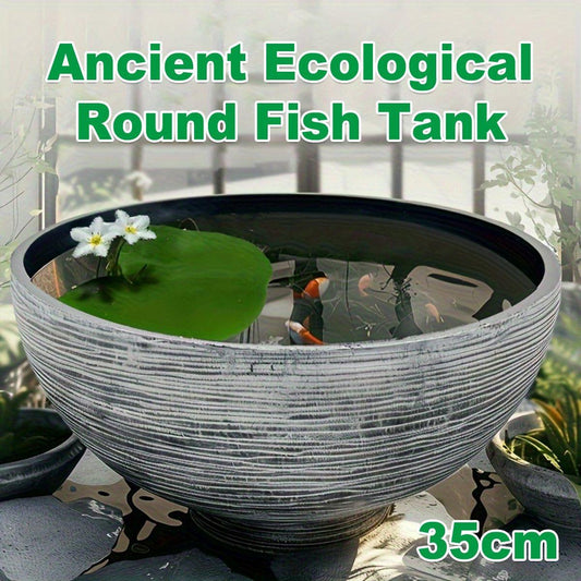 Ancient Fish Tank Lotus Flower Pot Water Lily Bowl Garden Decorative Planter