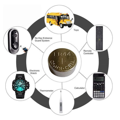 50PCS LR44 AG13 1.5V Alkaline Button Cell Batteries for Watch Calculator Remote