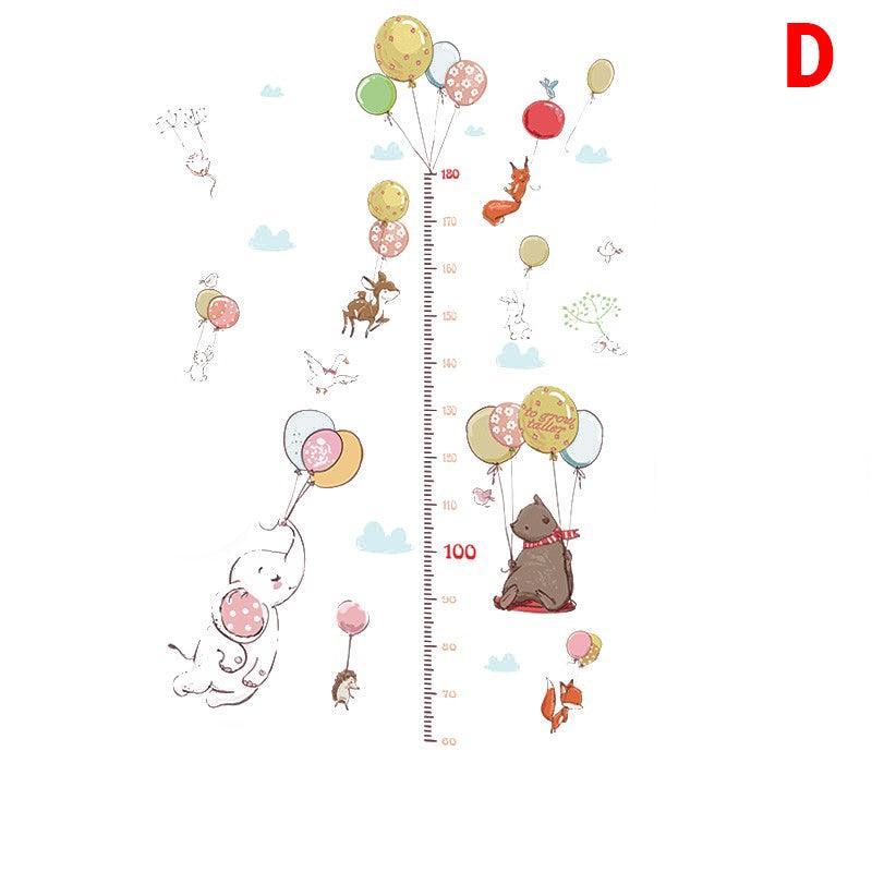 Removable Wall Height Chart Sticker Growth Measurement Ruler Decal for Wall Decor - B