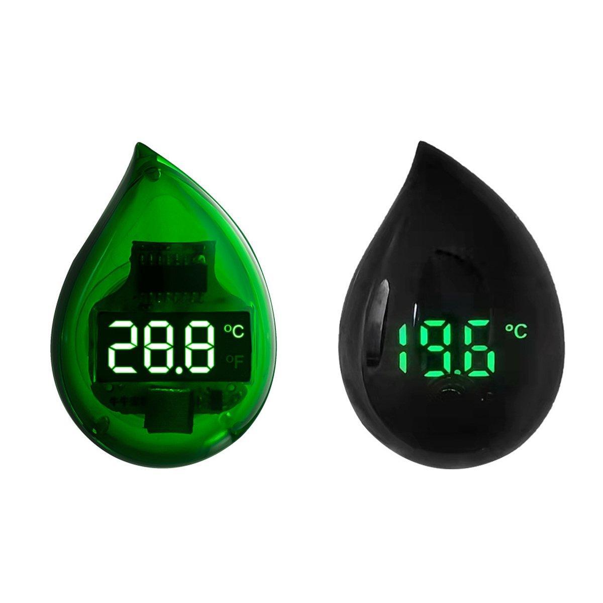 Mini Digital Fish Tank Thermometer High Precision Aquarium Temperature Gauge - Green